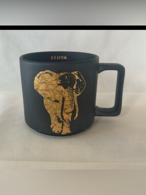 2016 Starbucks Kenya matte black coffee mug